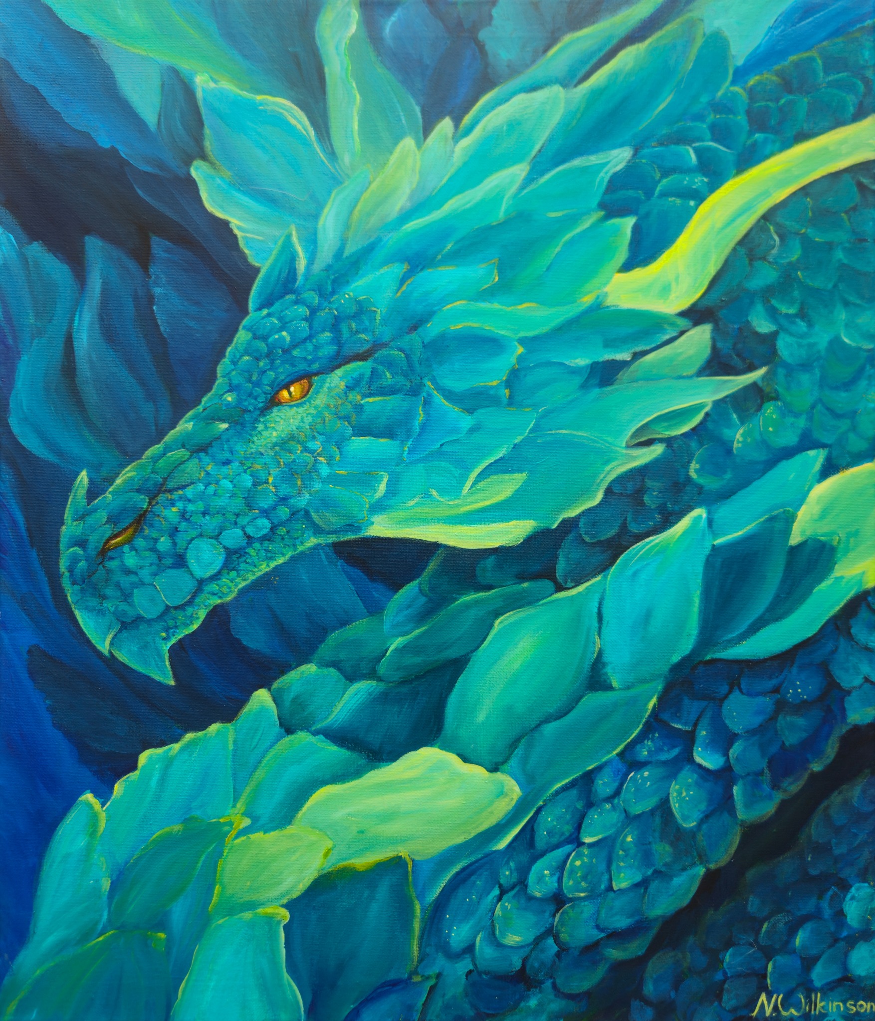 Dragon of the Aurora by Natalia Wilkinson