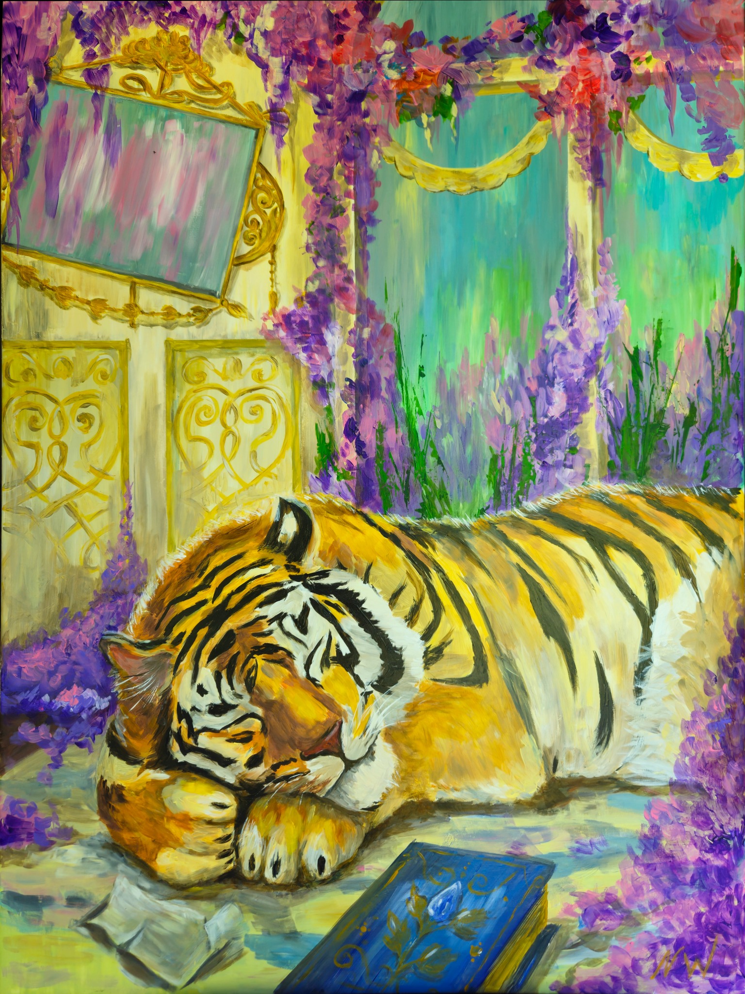 Mystical Sleeping Tiger by Natalia Wilkinson