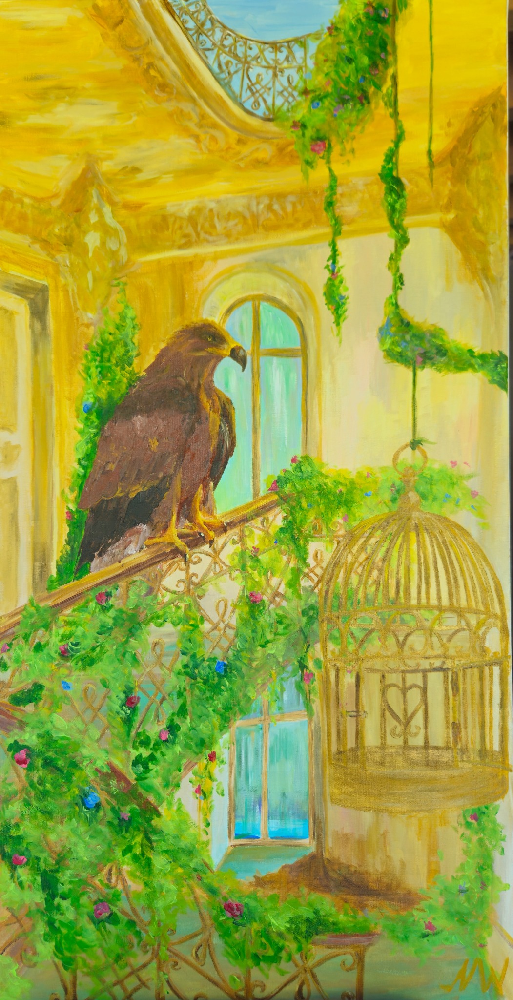 Eagle in the Abandoned Gallery by Natalia Wilkinson