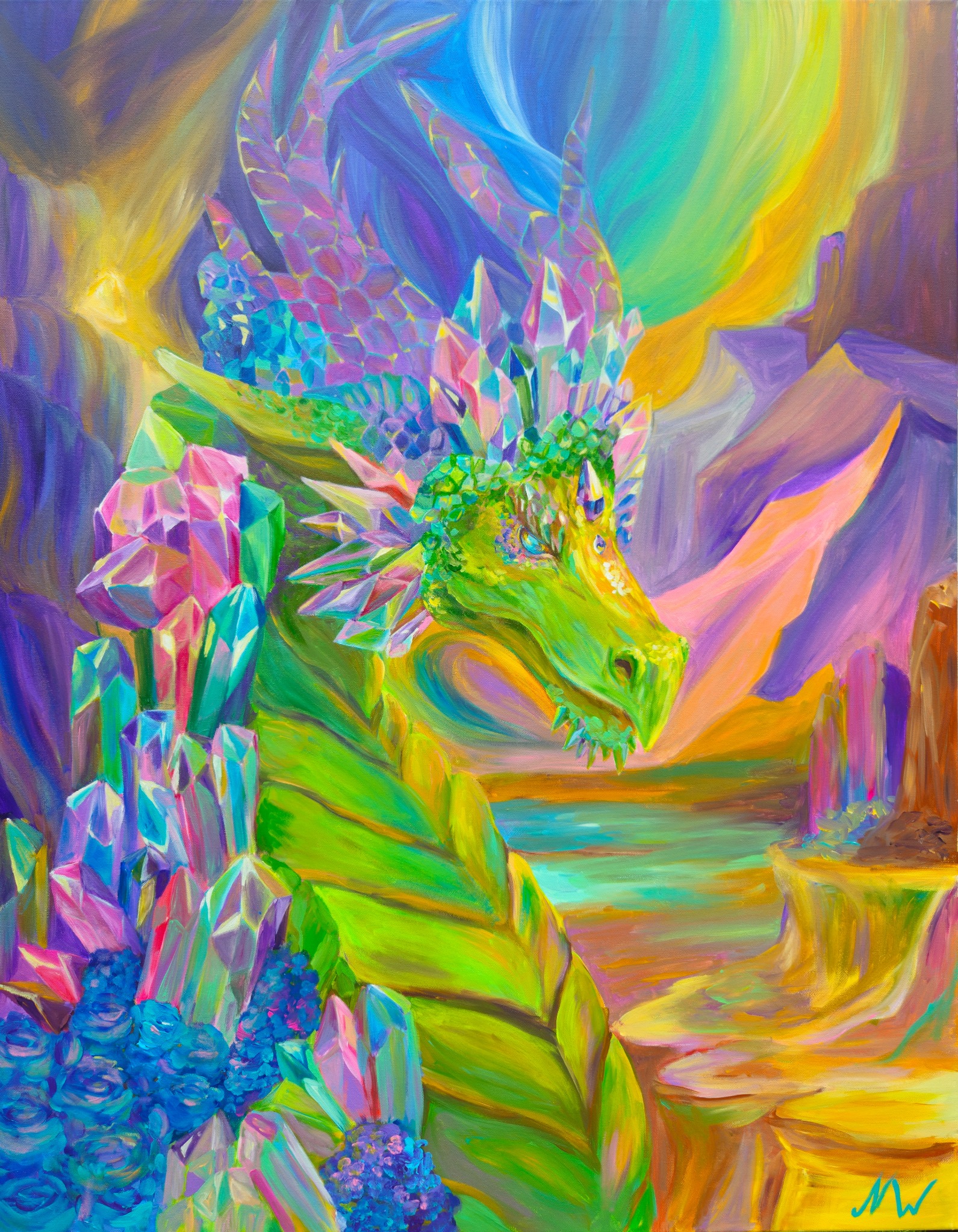 Crystal Cave Dragon by Natalia Wilkinson